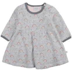 Feetje Kleid AOP Rainbow Grau