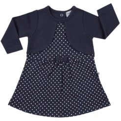 Jacky Kleid Dunkelblau Gemustert