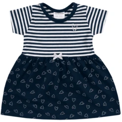 JACKY Kleid Kurzarm Ringel Blau