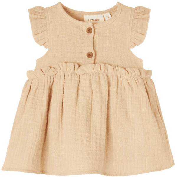 Lil Atelier Lil'Atelier Kleid NBFINA Taos Taupe 3 Lil Atelier Lil'Atelier Kleid NBFINA Taos Taupe