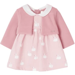 Mayoral Set Strickjacke Und Kleid Rosa