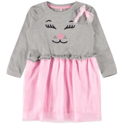 Name It Girls Kleid Nelia Grey Melange