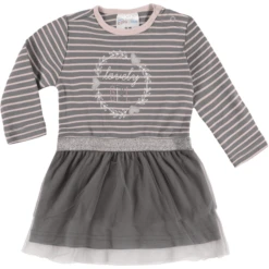 Pink Or Blue Kleid Feather Grau