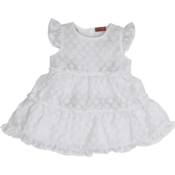 SALT AND PEPPER Girls Kleid Punkte White