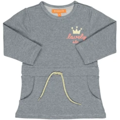 STACCATO Girls Kleid Anthra Streifen