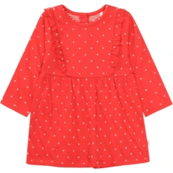 STACCATO Girls Kleid Bright Red Gemustert