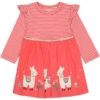 STACCATO Girls Kleid Tomato Gestreift -Zauber Mode staccato girls kleid tomato gestreift a282012